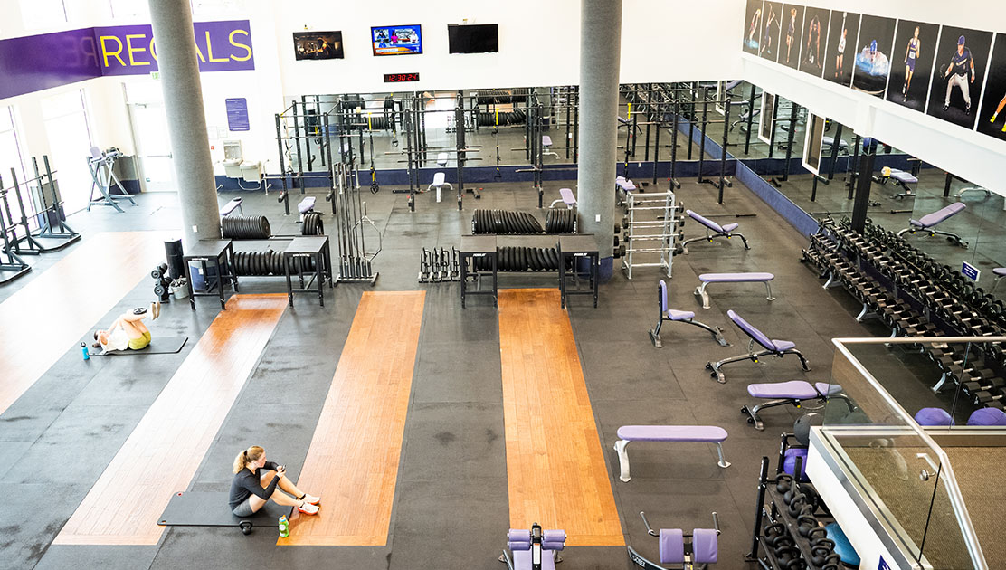 Photo of gym equipment at sports and fitness center