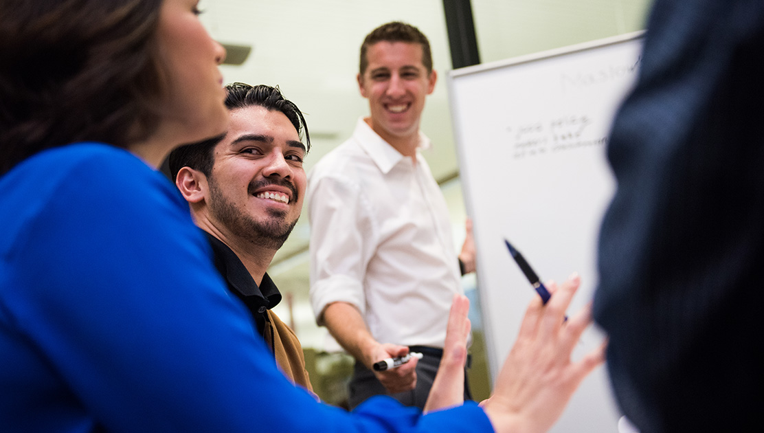 Photo of students in class