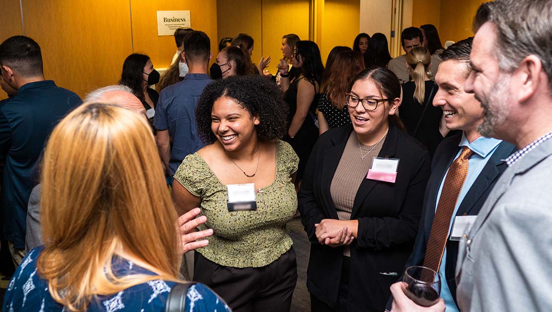 People gathered at CLA event