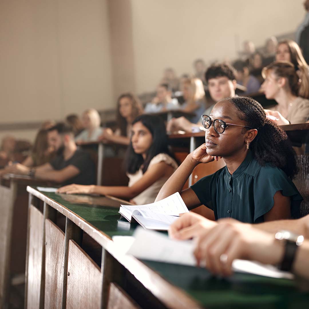 Students in lecture hall