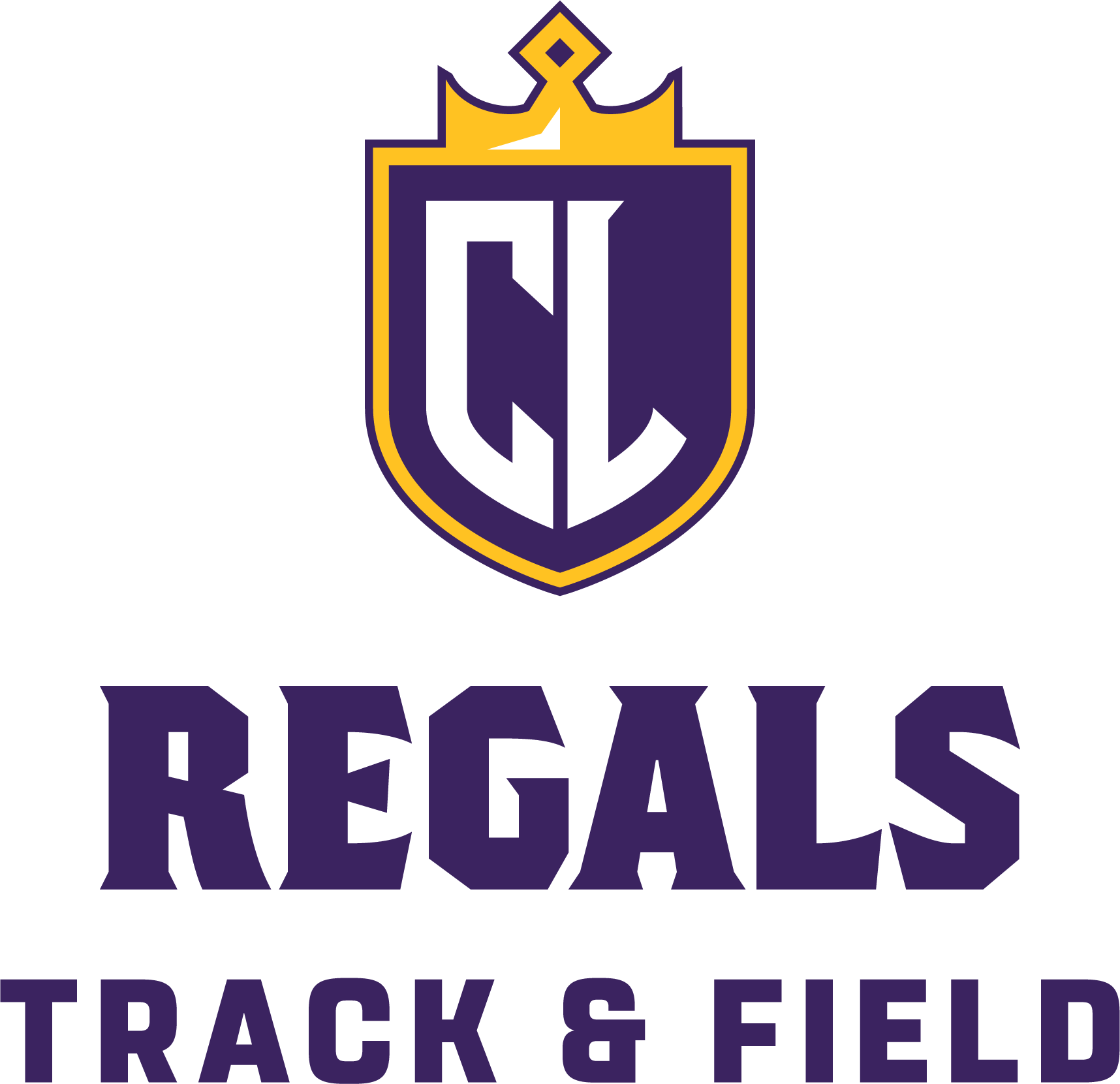 Regals Track and Field Lockup with Shield
